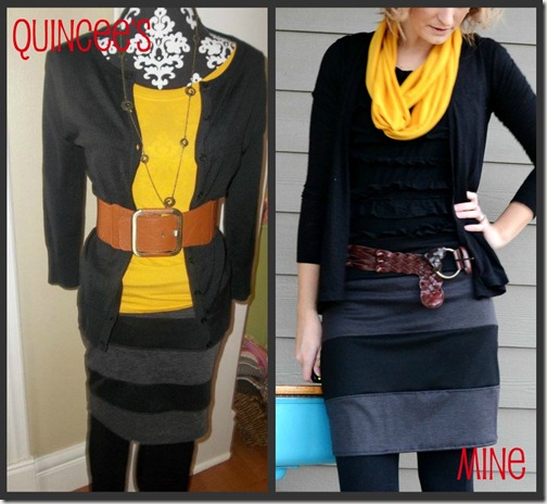 skirt side by side