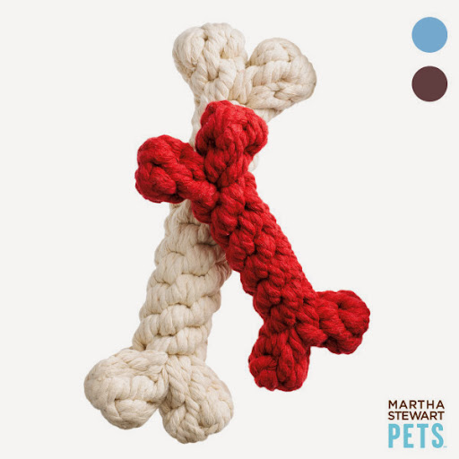 Throw your Valentine a bone! Martha's chic PetSmart rope toys help your pup show the world how much you care! Throw your Valentine a bone! Martha's chic PetSmart rope toys help your pup show the world how much you care!