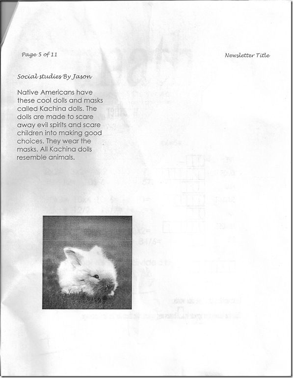 Jason in the school newsletter. 4/24/2012 Jason in the school newsletter. 4/24/2012