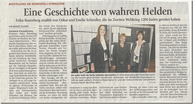 Zeitungsartikel Rosenberg Zeitungsartikel Rosenberg