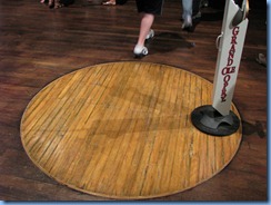 9375 Nashville, Tennessee - Grand Ole Opry - Opry House Backstage Pass Tour - the six-foot circle from the stage of the Opry's famous former home, the Ryman Auditorium
