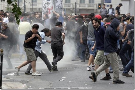 eurozone crisis  greece riots
