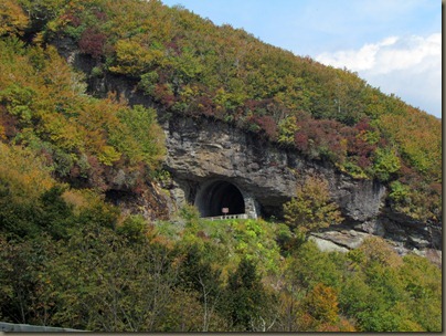 tunnel at  Craggy Gardens overlook