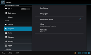 Fitur Auto-rotate screen di tablet Android ICS