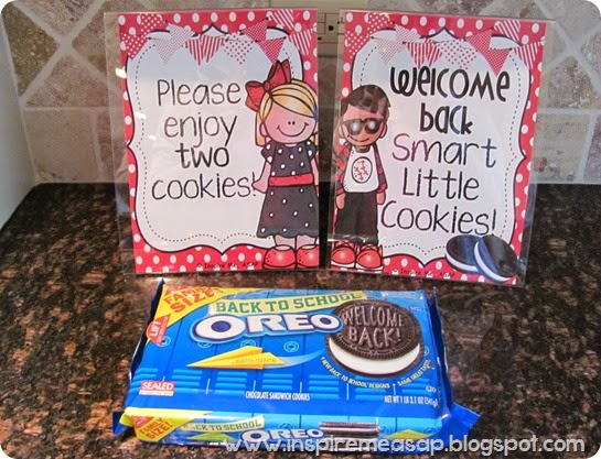 Check out this website for an adorable "Welcome back to school, smart little cookies!" FREEBIE printable! 