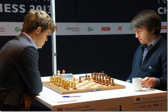 Carlsen vs Radjabov - Norway Chess 2013 Carlsen vs Radjabov - Norway Chess 2013
