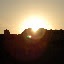 Turfan - Ruines de Jiaohe coucher de soleil