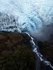 Forest and Glacier side by side, amazing!