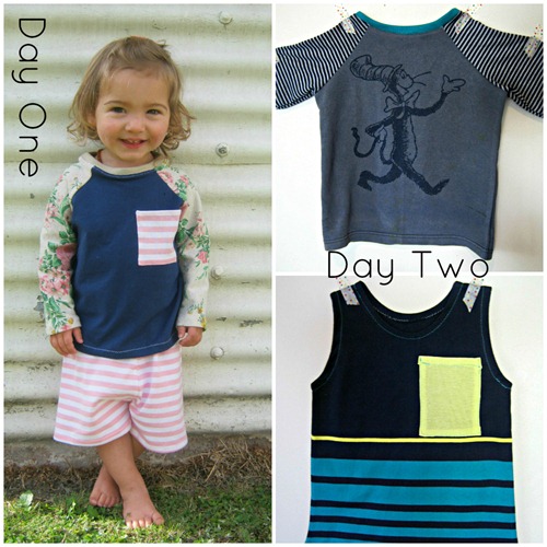 days 1 and 2 collage