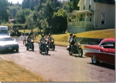 18 Motorcycles in the Rainier Days in the Park Parade on July 13, 1996