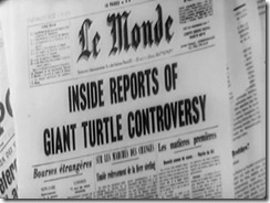 Gammera Newspaper Headline