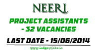 NEERI-Project-Assistant-Jobs-2014