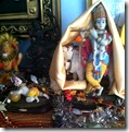 Altar for worshiping Krishna