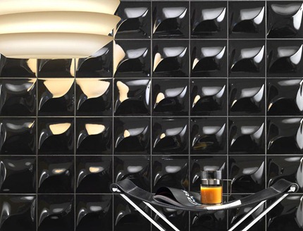 kravetz goccia interior design tile glossy contemporary decor
