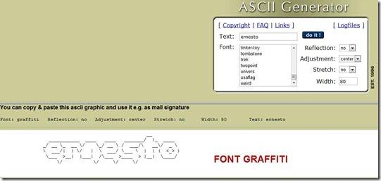 ASCII Art per convertire testo e immagini in lettere e numeri. | IdpCeIn
