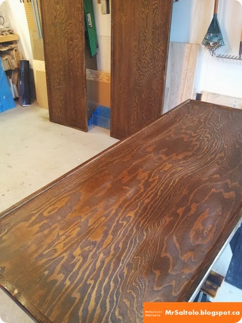 Stain table top