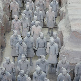 Terracotta warriors and the Muslim Quarter in Xi'an. 2012-05-27 Terracotta Warriors