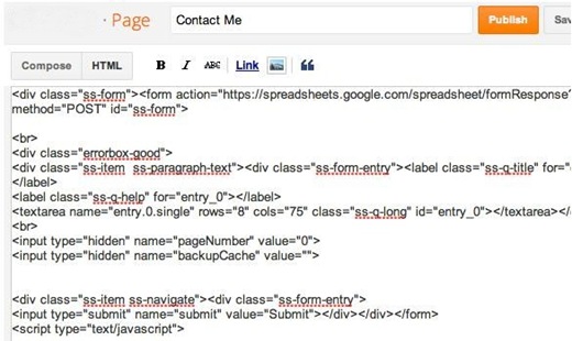 google docs contact form for blogger 09b