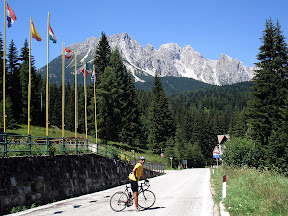 En la cima del passo San Antonio.