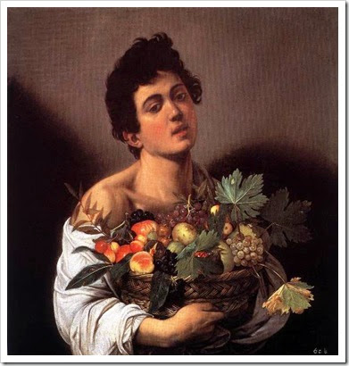 Caravaggio - Fanciullo con canestro di frutta