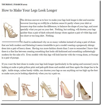 How to Make your Legs Look Longer