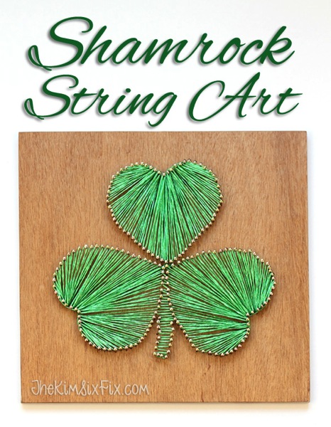 Shamrock string art tutorial