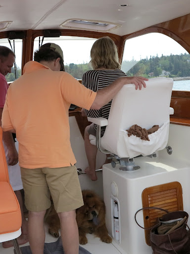 Right, Francesca!  Martha's at the helm with GK underfoot!