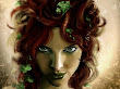 Eyes With Green Light