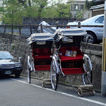 historic taxis in Kyoto, Japan 