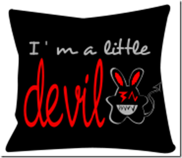 coussin design devil