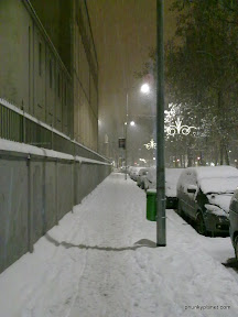 Snow in Milan
