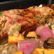 Pork Loin Roast with Roasted Root Vegetables