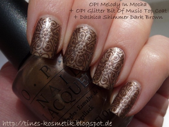 OPI Melody In Mocha Stamping 2