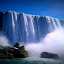 Niagara falls from the boat