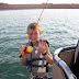 Eric's total count for the trip, 6 fish, 1 sunfish + 5 catfish.