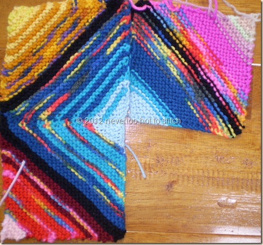 2012 Deb's Diamond blanket 3first three squares