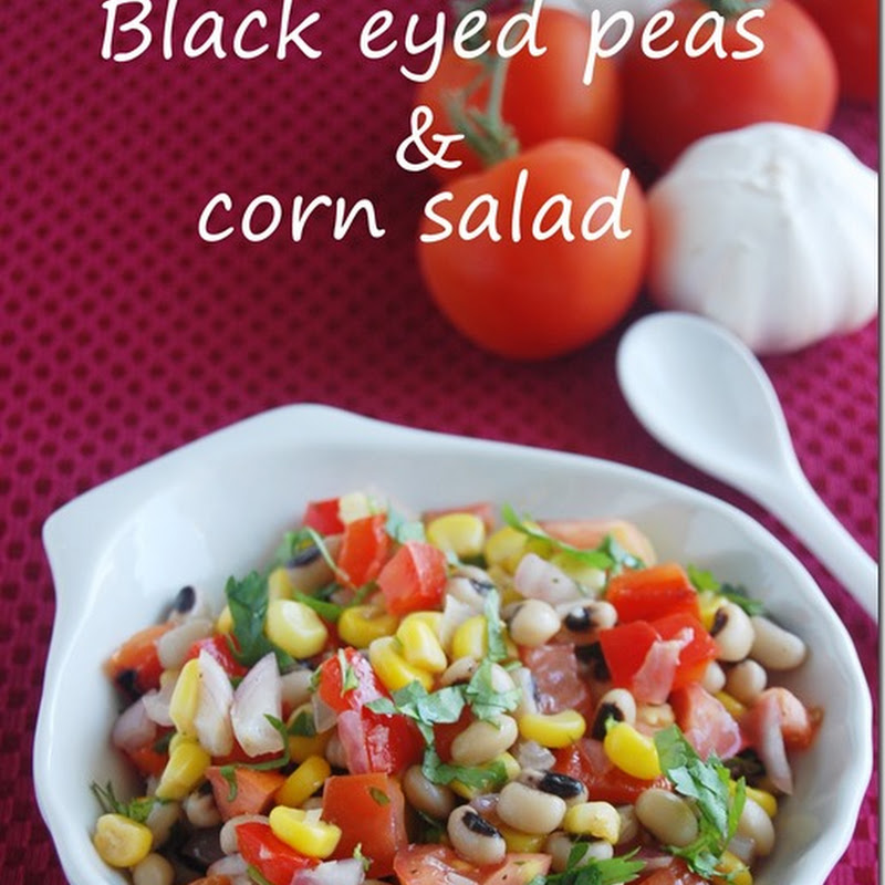 Black eyed peas and corn salad