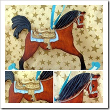 Blue Rocking Horse Ornament