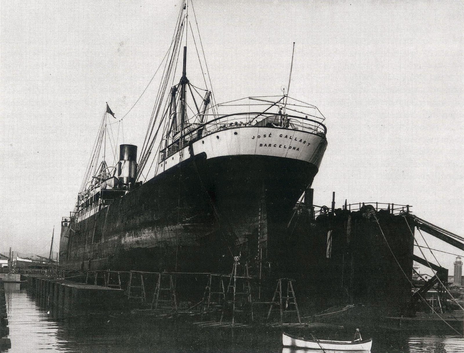 French steamship Jose Gallart circa 1898