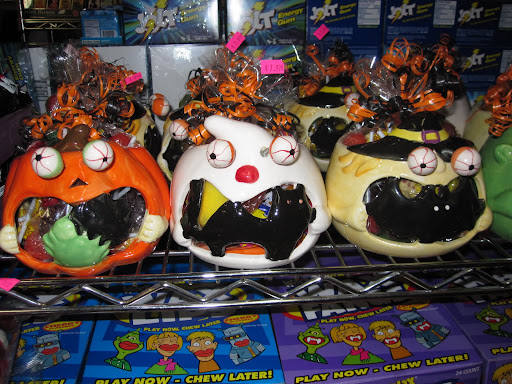 Some sweets came in Halloween containers/pots.