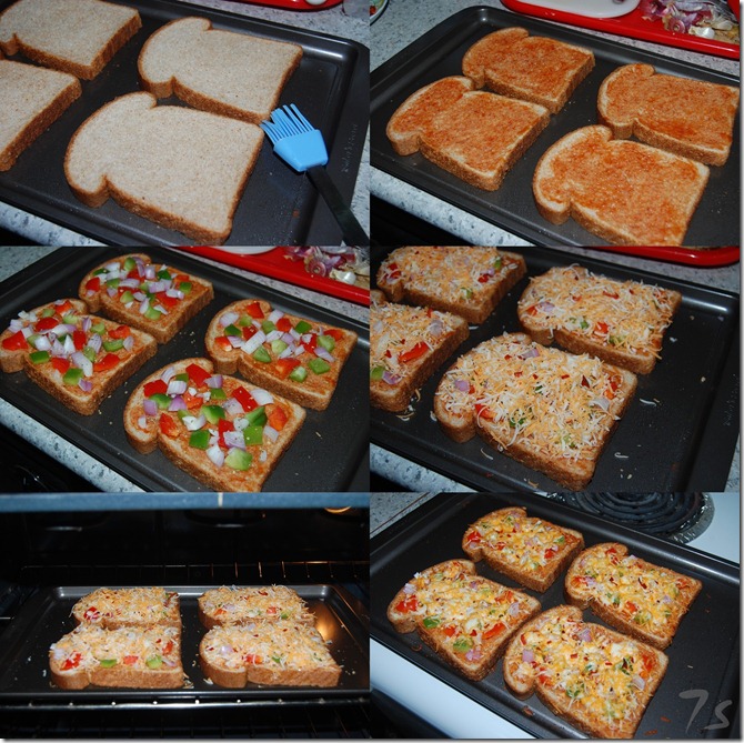 Bread pizza process