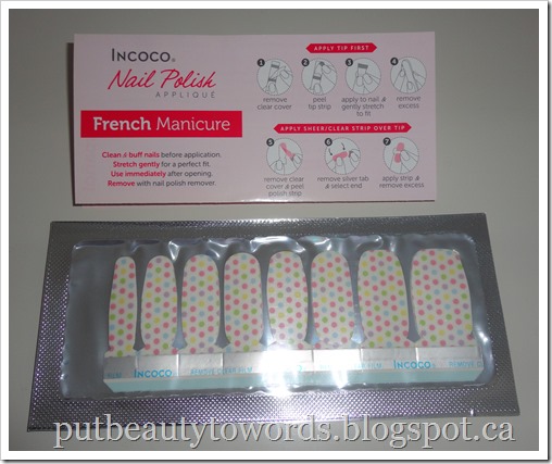 Writing Beauty: Incoco Nail Polish Strips in Sweet Spots (Review)
