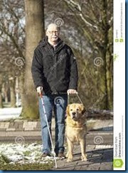 BLIND MAN AND DOG
