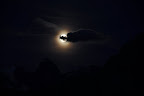 Moon rising over the Alps
