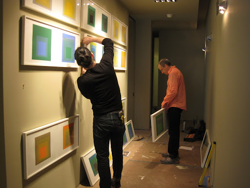 David told some wonderful stories as he worked about Albers. He knew the guys who mixed the colors.
