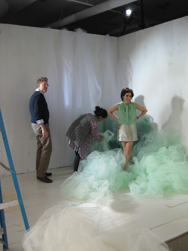 We thought we were going to lose Darcy in all that tulle!