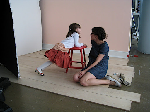 Nico and Corinne taking a little break from the camera.