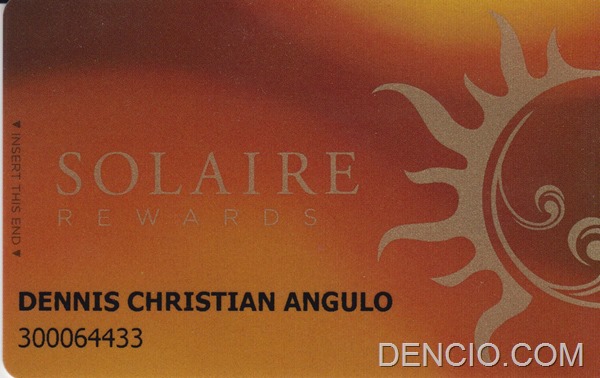 Solaire Membership Card Front