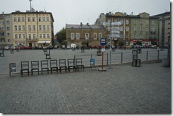 Jewish Memorial (chairs on the square), Krakaow