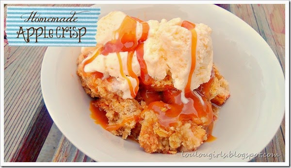 homemade apple crisp